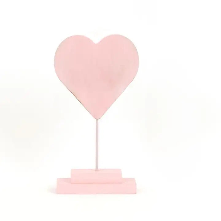 Pink Wood Heart