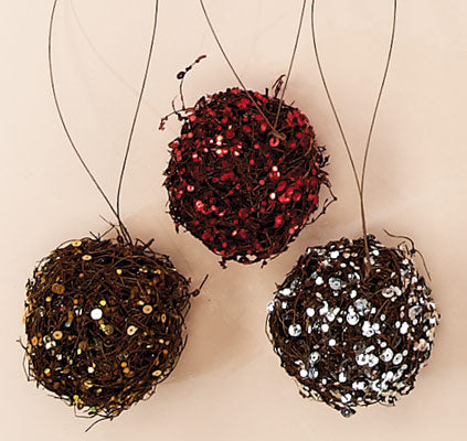 Sequin Ball Ornament