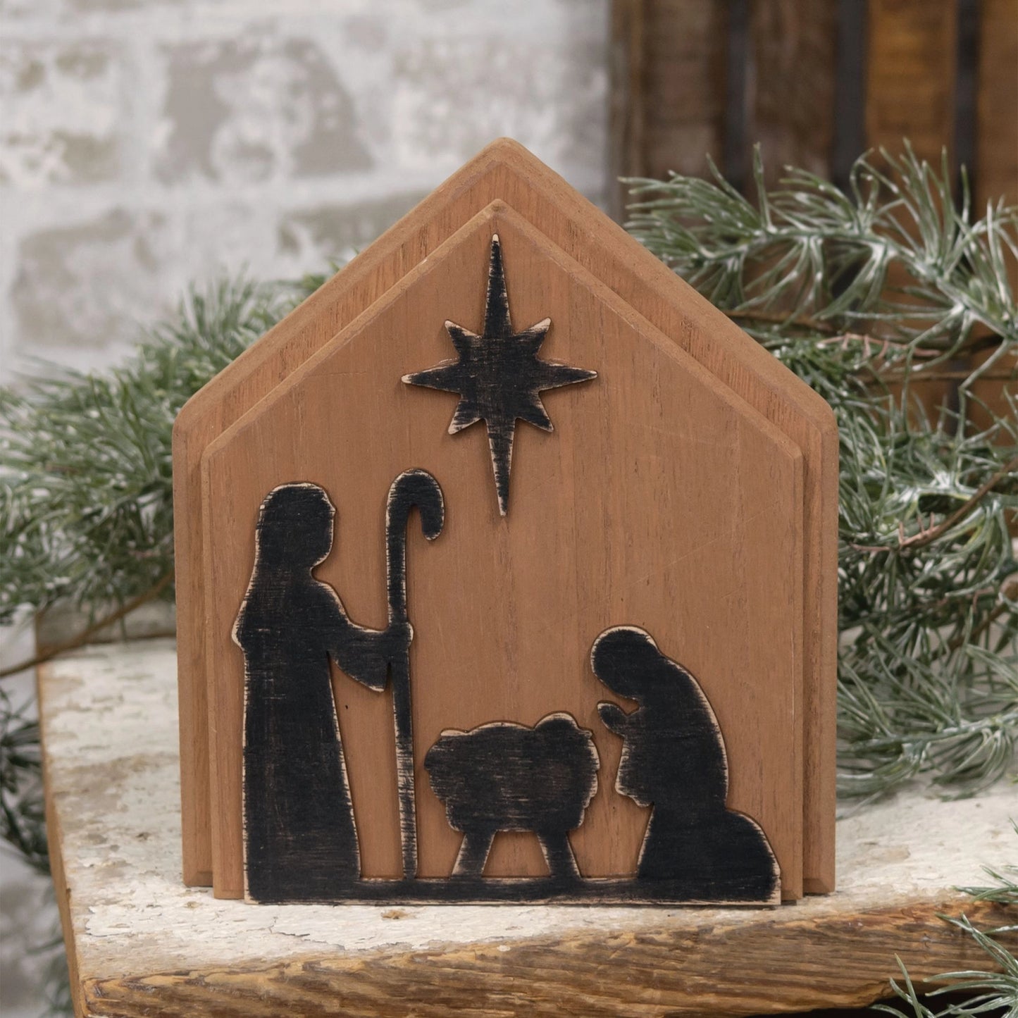 Wooden Nativity