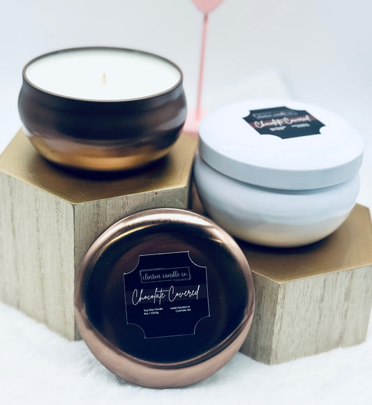 Chocolate Covered 8oz Tin