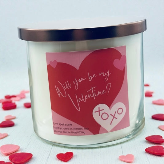Will You Be My Valentine 16oz Candle