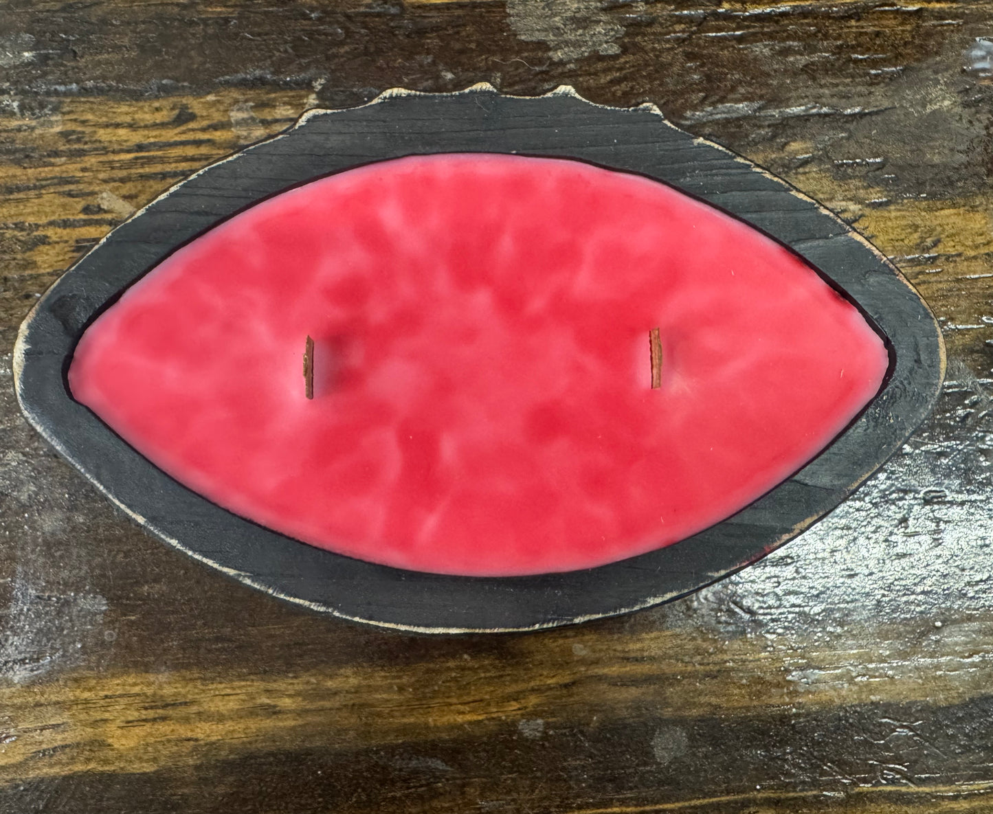 Wooden Football 12oz Candle