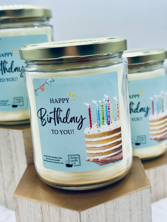 Happy Birthday 12oz Candle