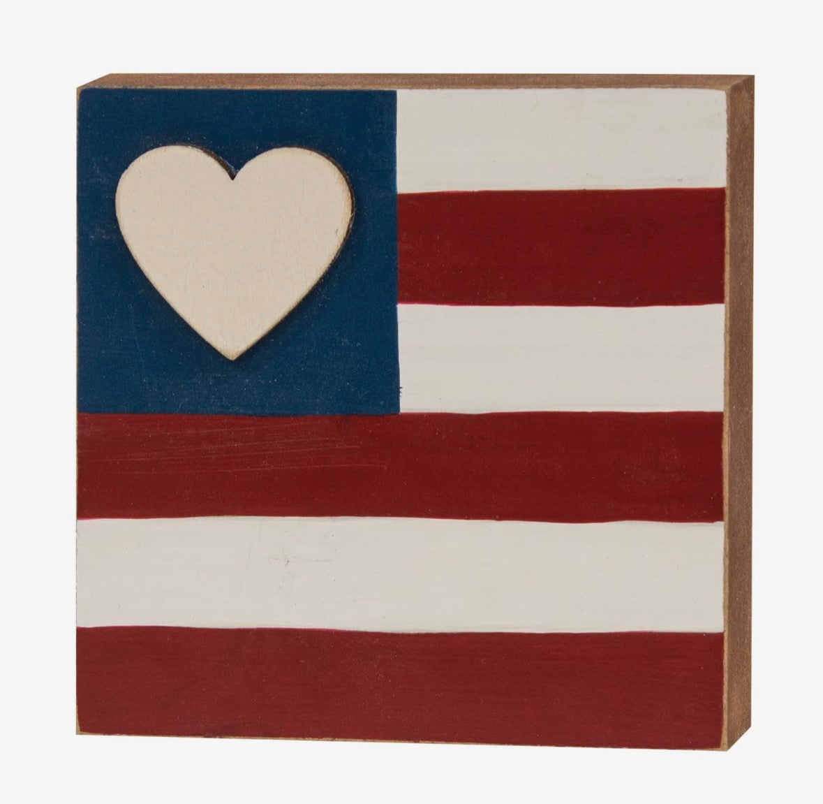 Wooden Heart Flag