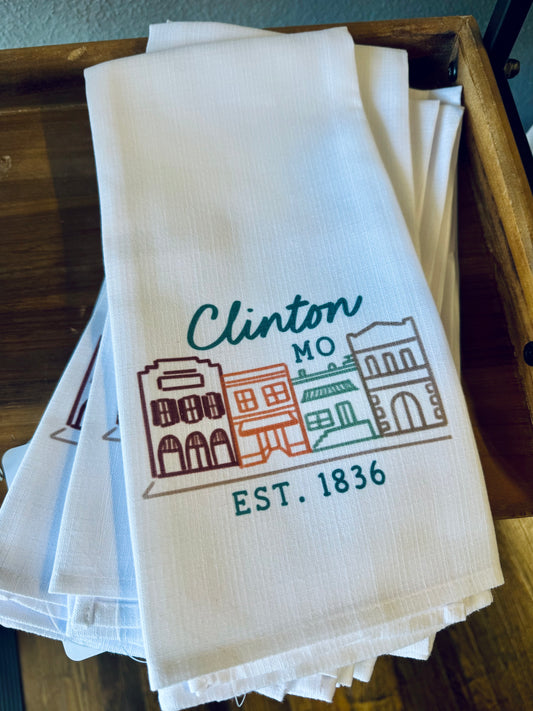 Clinton Main Street Tea Towel