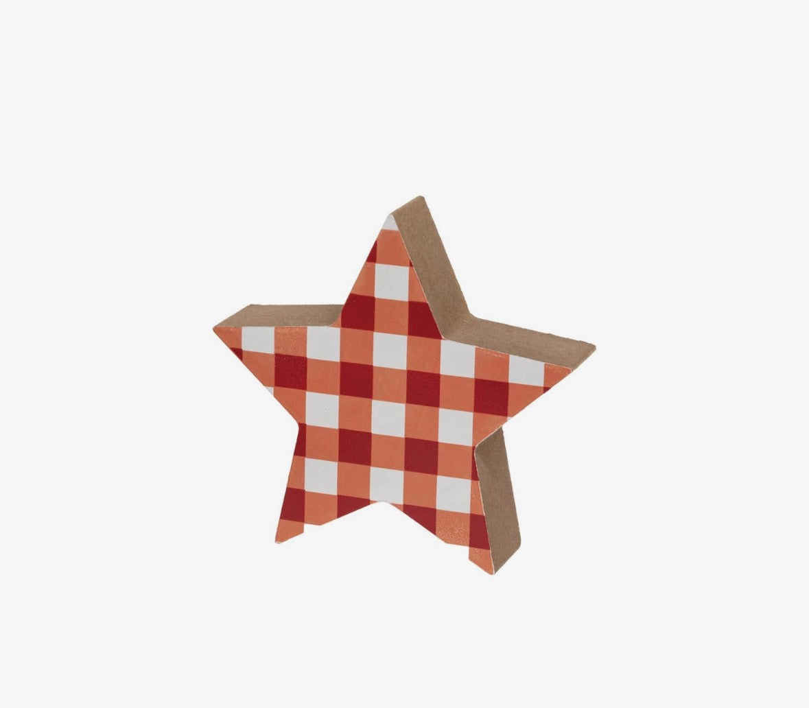 Red Plaid Star