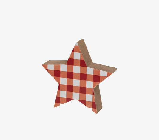 Red Plaid Star