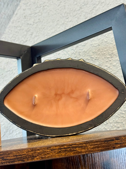 Football Dough Bowl Candle