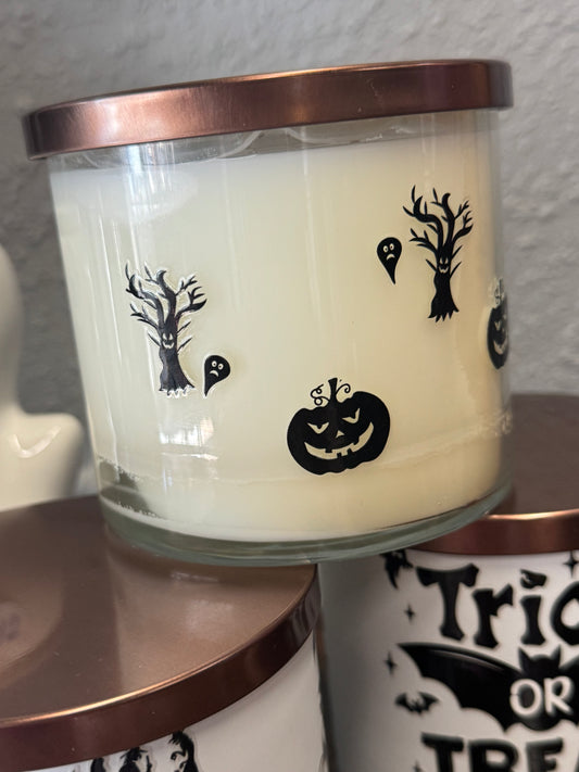 Halloween Scary Pumpkin 16oz Candle