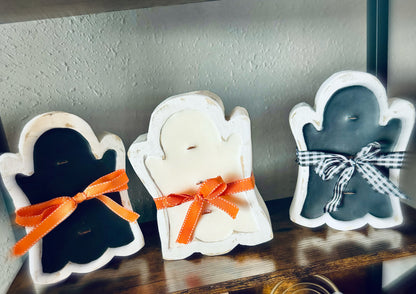 Ghost Dough Bowl Candle