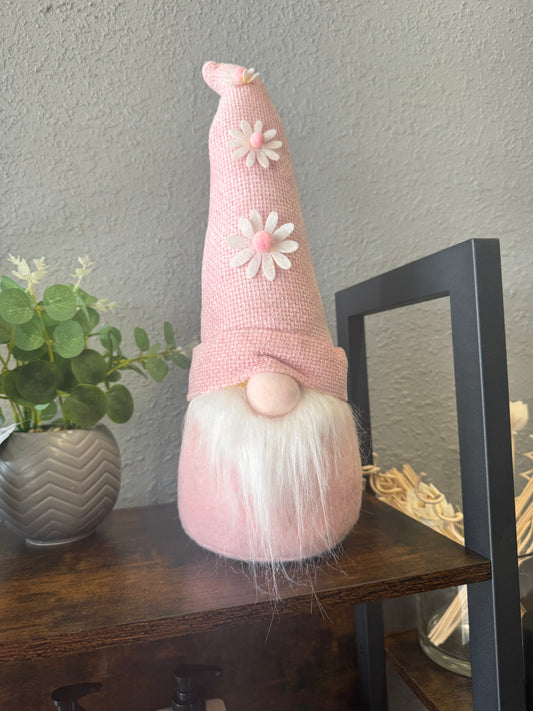 Pink Spring Gnome