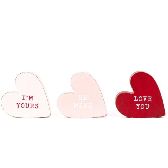 Conversation Wooden Hearts