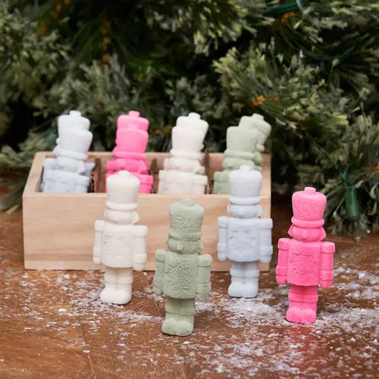 Mini Flocked Nutcracker