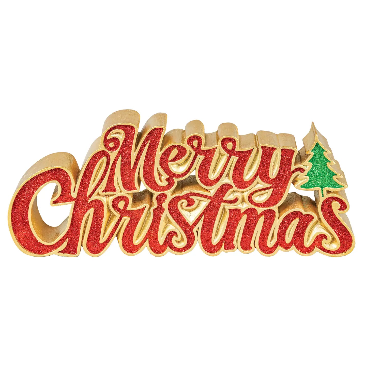 Red Merry Christmas Sign