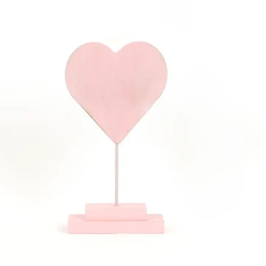 Pink Wood Heart