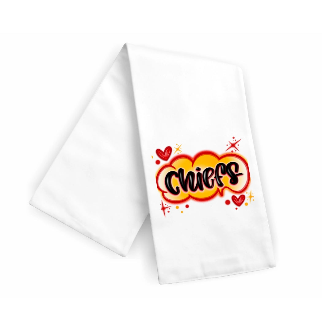 Cotton Tea Towel - Chiefs Graffiti