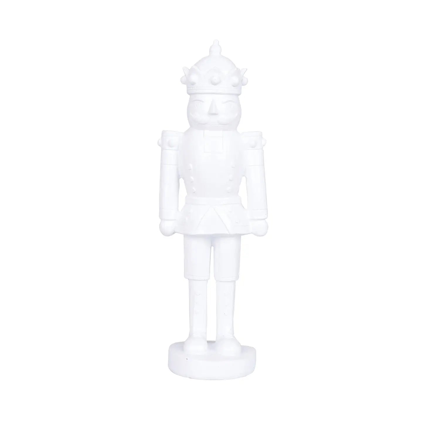 White Resin Nutcracker