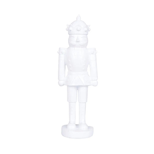 White Resin Nutcracker